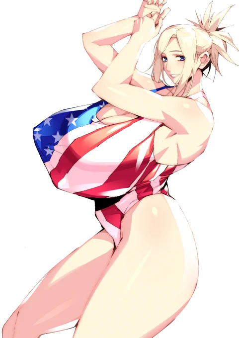 コミッションで描いた依頼者様のオリキャラ金髪美女 