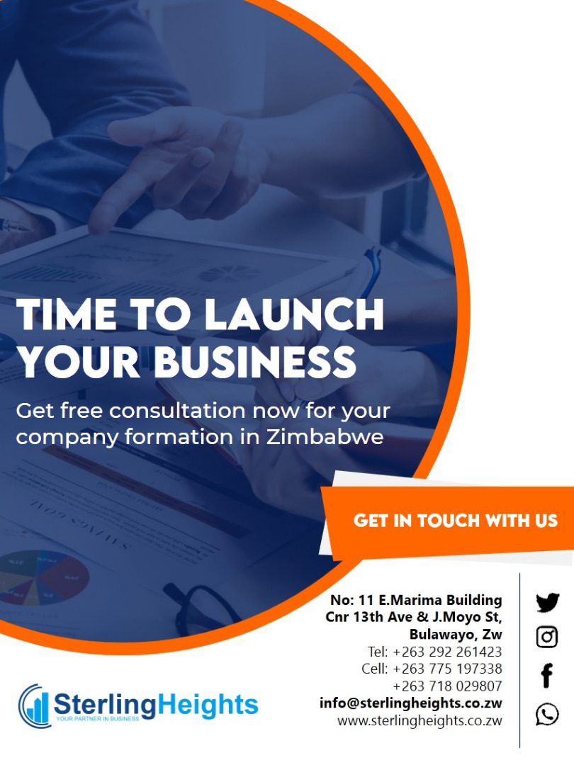 sterlingheightz's tweet photo. Today is an opportunity to build the tomorrow you want. Leave a legacy for the ones you love. Launch your company today.
Contact: Cell: +263 292 261423 / +263 718 029 807 / +263 775 197 338
or
 info@sterlingheights.co.zw
or 
11 E Marima Building
13th Ave &amp; Jason Moyo St
Bulawayo https://t.co/kdaB0o6JuL
