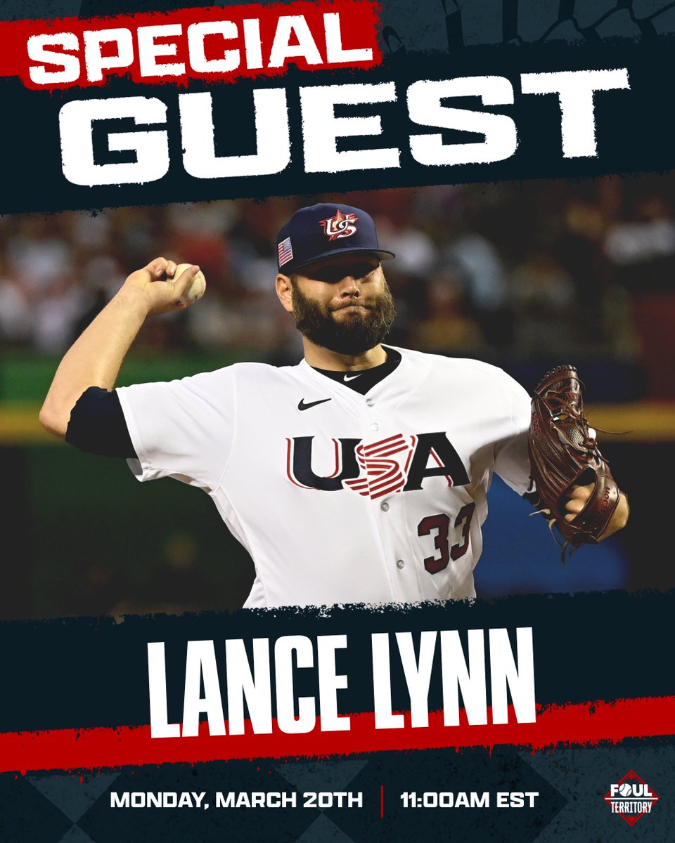 FoulTerritoryTV's tweet photo. NEW WEEK, SAME SPICY BALL 🌶️⚾ #FTLive

Today's distinguished guests:
🇺🇸 @USABaseball RHP Lance Lynn
🇲🇽 @TeamMexicoBeis OF @athomas22 https://t.co/qcKggbTTnQ