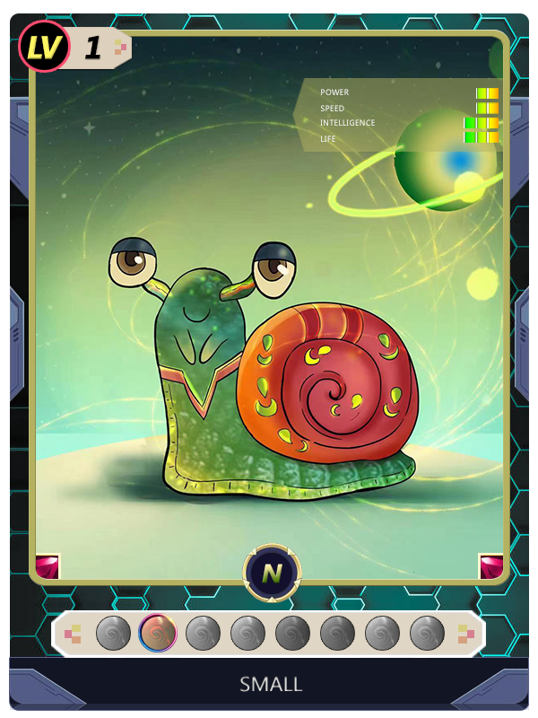 Snail_SuperFarm's tweet photo. Small snail:  A little size ,poor ability. 
But access to a variety of cramped space stations, tag: Small

🐌Maybe you'll like it? #NFT https://t.co/Wj7xA1L7Ej