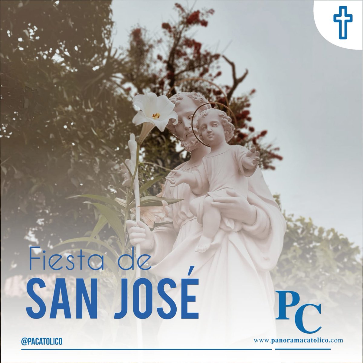 pacatolico's tweet photo. Hoy es la Solemnidad de San José ✨️esposo de la Virgen María y custodio de la Iglesia ✨️
La fiesta de San José se celebra el 19 de marzo, pero este año 2023 se ha trasladado para el día de hoy, por haber coincidido con el IV Domingo de Cuaresma.
#pcteinforma #Pacatolico https://t.co/9OeQsiNTvR