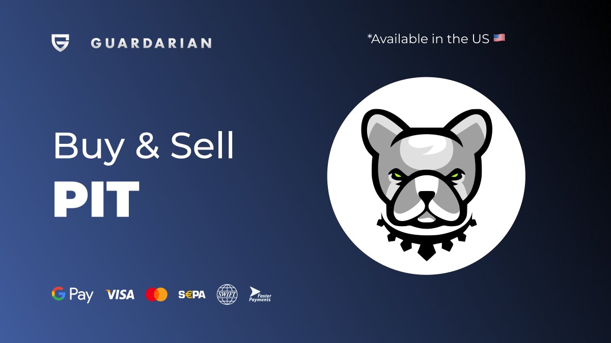 guardarian_com's tweet photo. Happy #PITDAY @BscPitbull 🎂

On top of buying $PIT with SEPA, credit/debit cards, or bank transfers, you can now also purchase #PIT via Google Pay on #Guardarian🔥

#STAYPITBULLISH ➡️ https://t.co/VweBv41hFY https://t.co/isWKz1ndGa