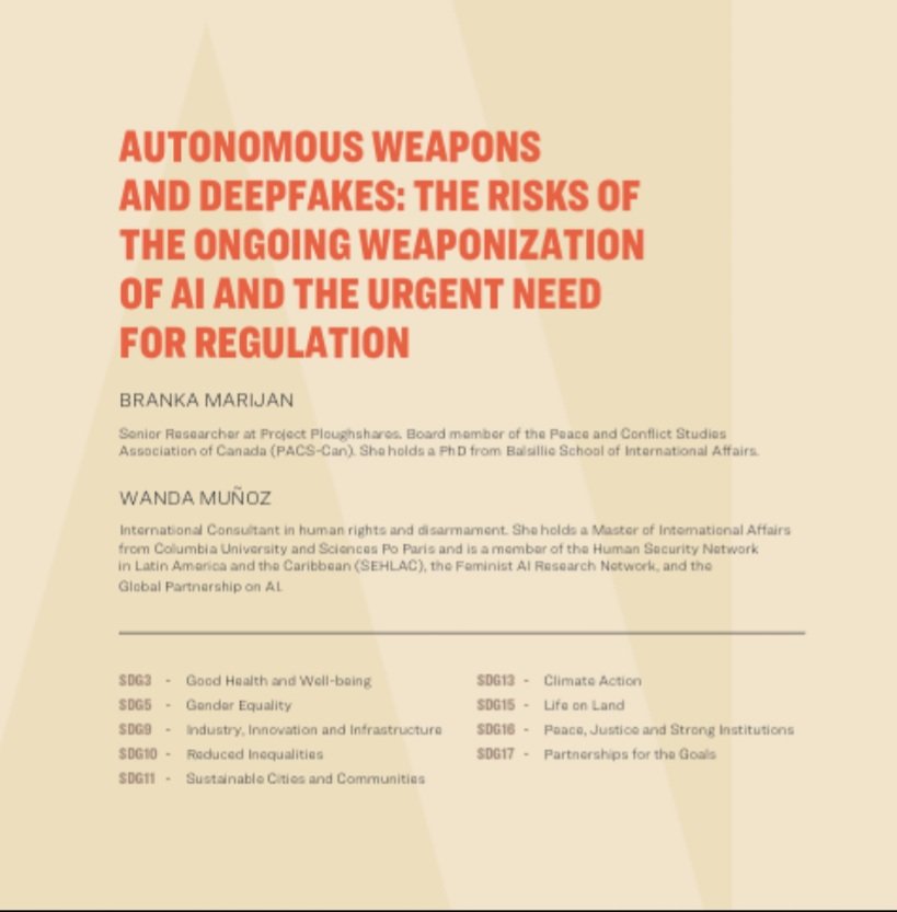 Great to see the Missing Links in AI Governance publication out! @_wandamunoz and I have a chapter on the weaponization of AI. 👇
unesdoc.unesco.org/ark:/48223/pf0…