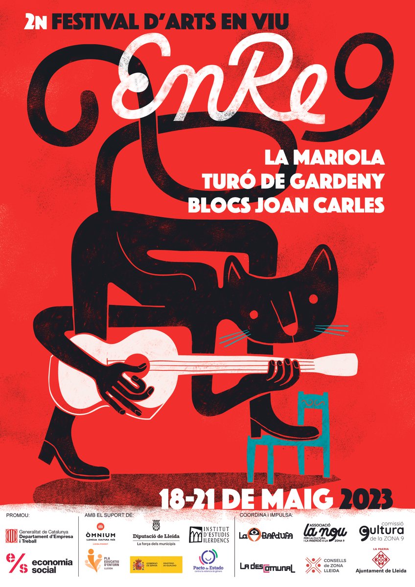 Aquí tenim el cartell de la 2a edició i ens encantaaa!!

👉Al darrere hi ha <a href="/pijubaldufa/">Carles Pijuan Canals</a>. Llicenciat en Belles Arts, creador teatral i membre cofundador de <a href="/LaBaldufaTeatre/">La Baldufa Teatre</a> on a banda de fer d'actor, també dissenya les escenografies. I fa cartells tan macos com aquest🔥😍