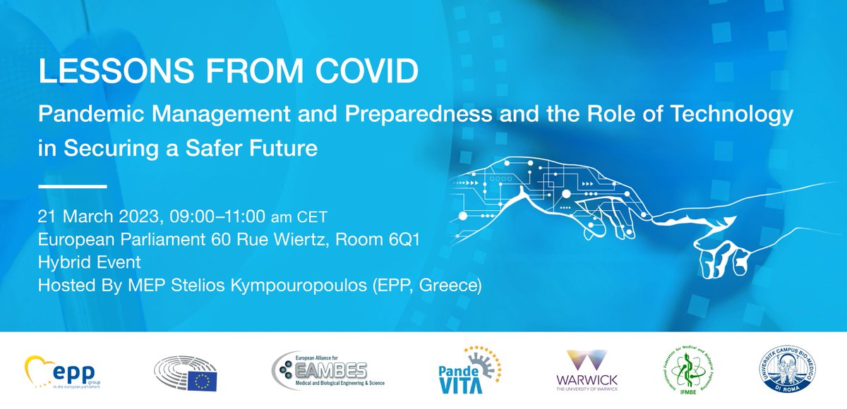 REGISTER NOW for free ONLINE participation in the EU Parliament event, if you wish to reserve a place: eventbrite.com/.../pandemic-m…... 
Find the finalised Agenda here: eambes.org/the-fourth-epi…