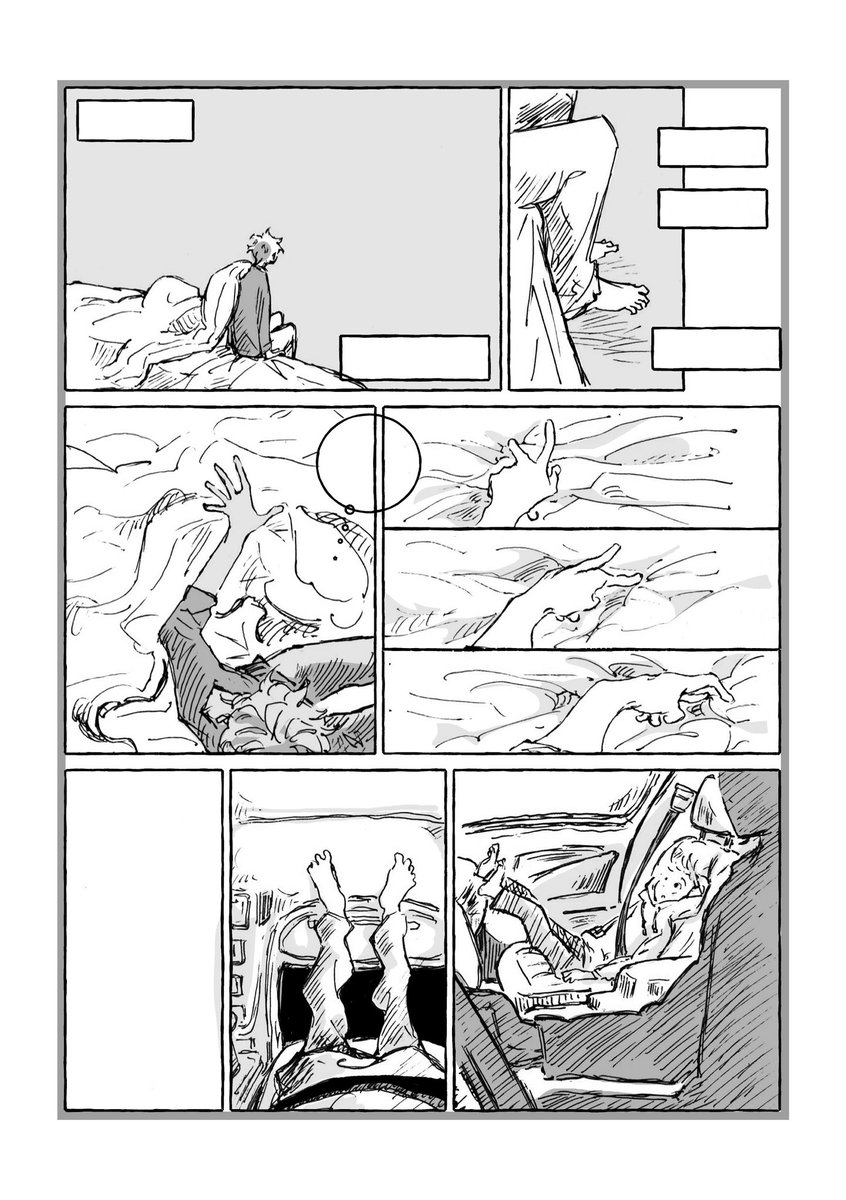 톤칠을 작업하고 있습니다.
그림의 강약과 가독성을 겸비하여 작업하는 것이 어렵다고 느낍니다.
흑백 만화란 3~4가지 톤으로만 시선을 끌고가며 페이지에서 특정 톤이 동떨어지지 않도록 적절히 배치해야 하는 것 같습니다.
개인적으로 컬러 그림을 그릴 때보다 더 자주 작업을 점검하게 됩니다.