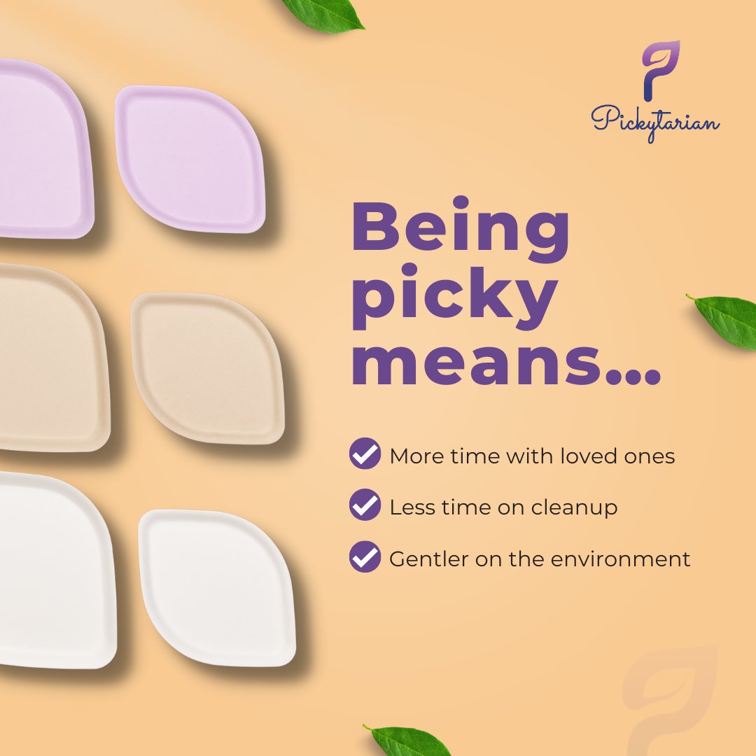 pickytarian's tweet photo. Spend more time with your loved ones and less time on cleanup at your special occasion. 🌿 https://t.co/qkD6pg3S2k