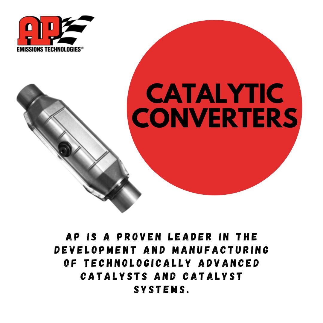 AP is a leader in the development and manufacturing of catalysts and catalyst systems. 😲 

AP has a full line of catalytic converters and including hard-to-find direct fit manifold and warm-up catalytic converters, as well as a full line of accessories for easy installation. ⛓️