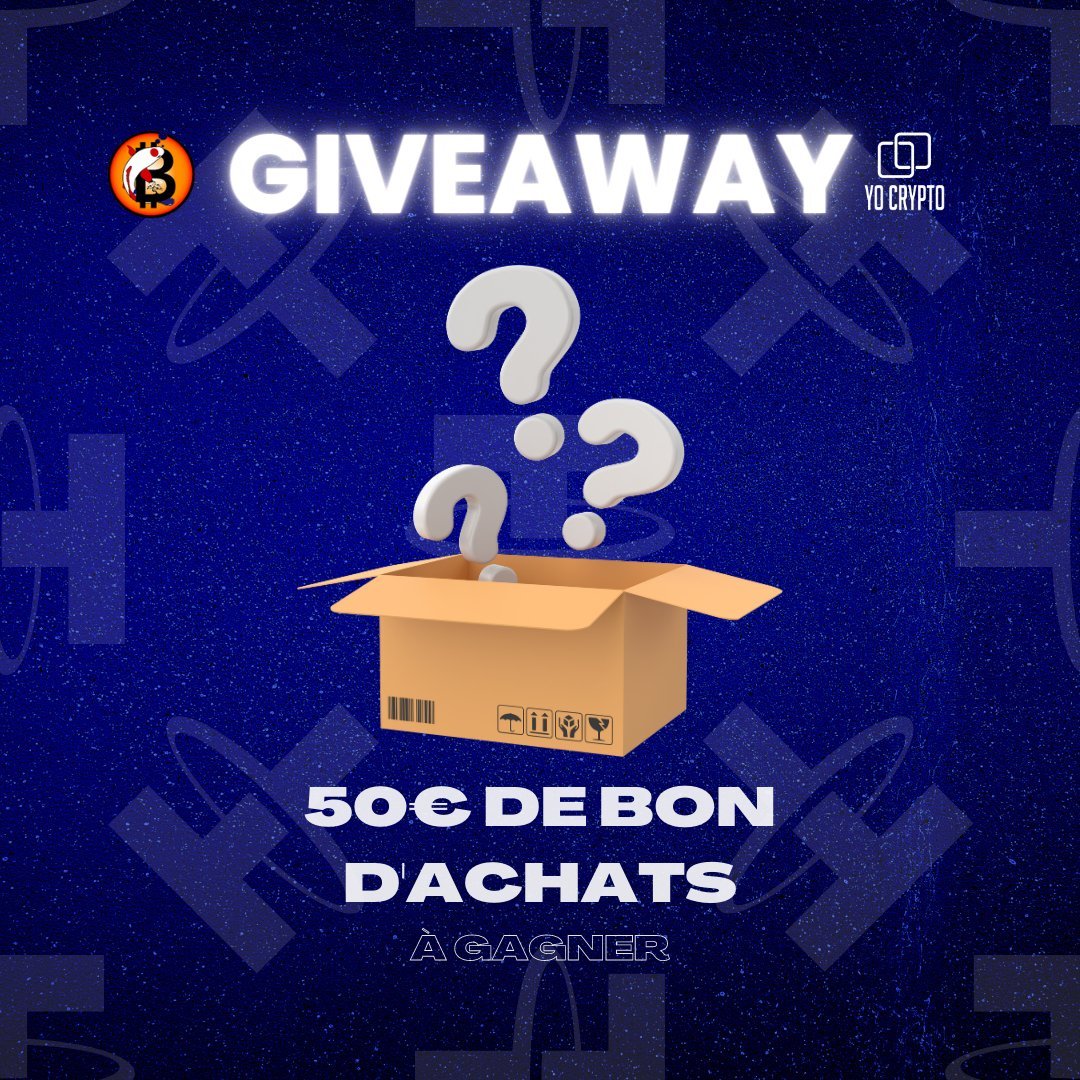 BubulleCrypto's tweet photo. 🚨 #Giveaway🚨

A l'approche des 4K abonnés, je vous propose ce #Giveaway en partenariat avec @YoCrypto_shop pour gagner 50€ en bon d'achat !

☑️ Follow me + @YoCrypto_shop 
☑️ Tag 1 ami ou +
☑️ Com avec ce que aimerais acheter en #BTC 
🎣 : 24/03/2023
👀 https://t.co/d5biCUHUkk https://t.co/7cU2iVL9u2