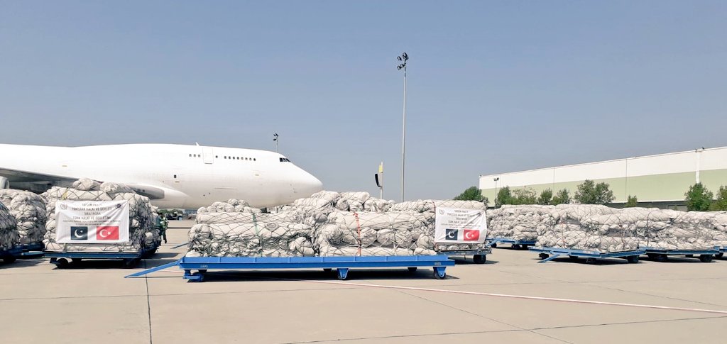 ndmapk's tweet photo. Pak Assistance to 🇹🇷- Special Air Cargo Dispatch  20 Mar 23
As dir by PM 🇵🇰, #NDMApk dispatched 23rd Cargo✈️ with another tranche of 1277 (Type II) fire resistant winterized family tents (94.5 tons load) from Islamabad. https://t.co/KCE0BU4KR6