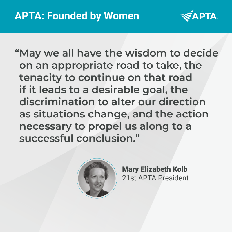 APTA celebrates Women's History Month through the words of our profession's leaders.

academic.oup.com/ptj/article/44…