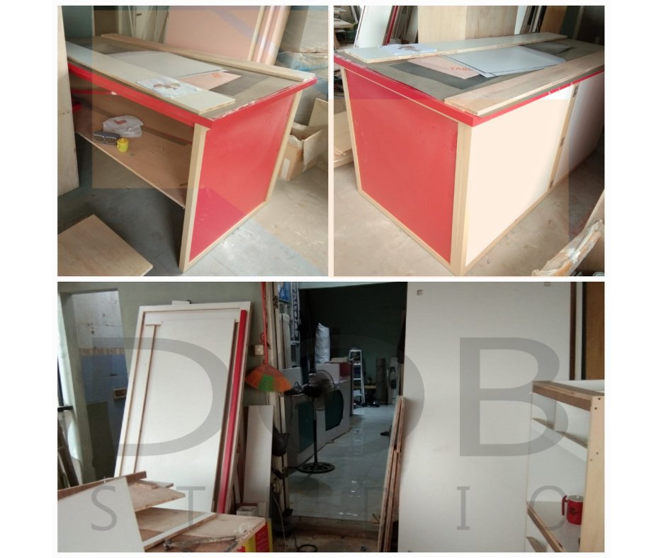 DobStudio_8's tweet photo. Good evening D'Nids!
Here is the progress of our partnership with Nie Beda Rasa.
We are currently crafting the main body and the bulkhead part right now, will be fitting soon enough!
Stay tune!
.
.
.
#dobstudio #niebedarasa #BEDARASA #booth #design #architecture https://t.co/zFBlwK0vSt