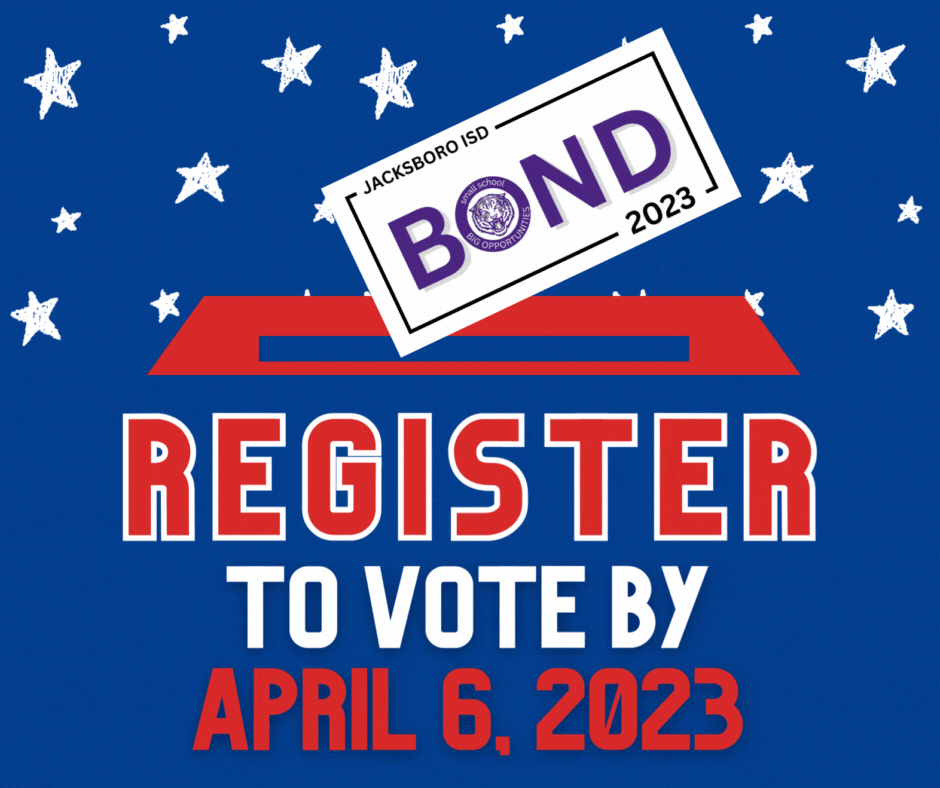 Registering to vote in Texas is easy! So long as you are eligible, you will be able to register to vote here: VoteTexas.gov The voter registration deadline for the May 6, 2023 Election is April 6, 2023.