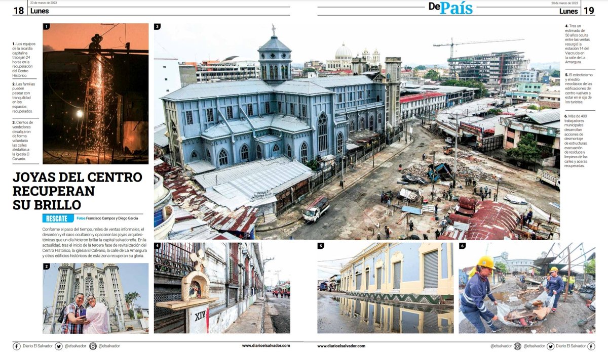 Christ_Aparicio's tweet photo. San Salvador, nuestra Ciudad Capital cada día se renueva y se transforma, gracias alcalde @marioduran y #ConcejoSS por recuperar el brillo, la belleza y la memoria de nuestro centro histórico. https://t.co/6YmIIPSMSP