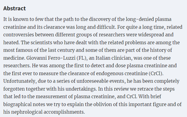 CKJsocial's tweet photo. History of creatinine clearance: tribute to a forerunner 
👉It is not well-known that the path to the discovery of the long-denied plasma creatinine &amp; its clearance was long &amp; difficult
Controversies between groups of researchers were widespread &amp; heated
📖https://t.co/IutOftMk9E https://t.co/qY0IyeCIH8