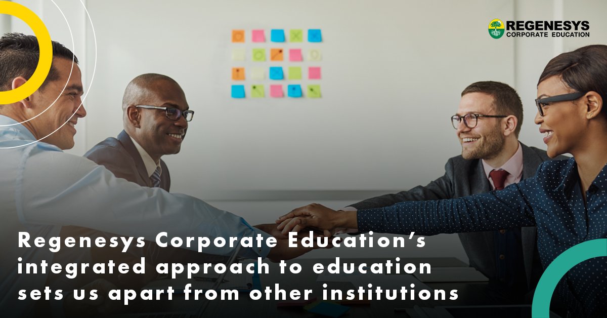 Looking for an #educational experience that goes beyond the classroom?

Regenesys Corporate Education's integrated approach to #education delivers a #holisticlearning experience that prepares you for #success in all areas of your life.