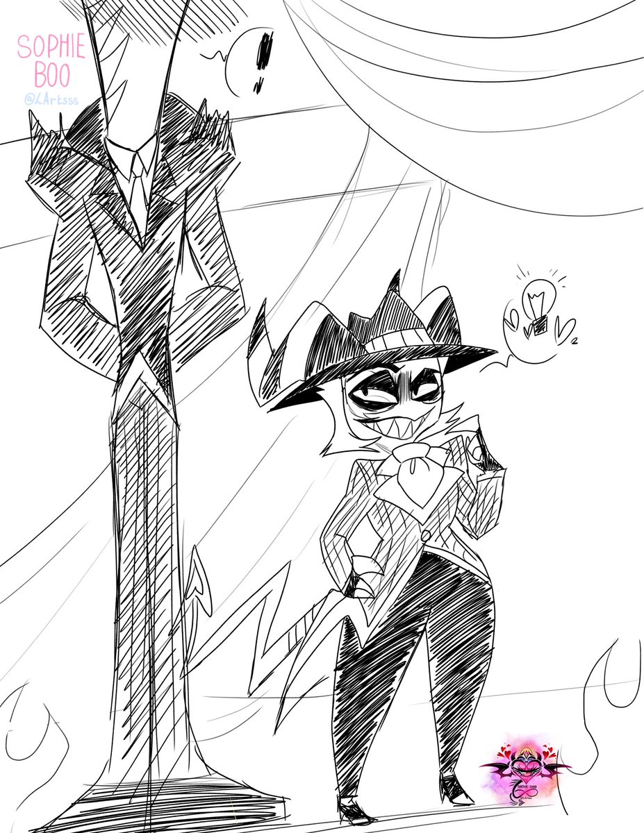 LArtsss's tweet photo. Crim “Can’t waist a good paid wedding 💒”

I hear wedding bells 🔔 

 Lil doodle 😈

Art by me 

#HelluvaBoss #HelluvaBossFanart #HelluvaBossCrimson #HelluvaBossSeason2 https://t.co/o2EpzTfAVg
