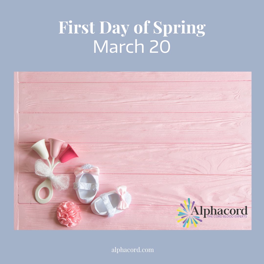 We could shout it from the rooftop - we made it to the first day of Spring! If life allows, take those little ones outside and enjoy all the Earth has provided us. #alphacord #alphacordmom #pregnancy #pregnantlife #momtobe #newbornstemcells #stemcellbanking #cordblood #cordtissue