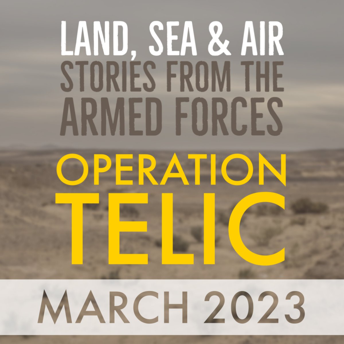 .<a href="/companyofmakers/">Company of Makers</a> launches Operation Telic Season 4 of their podcast Land, Sea and Air-Stories from the Armed Forces youtu.be/5esMaVOcINA Hosted by <a href="/TipCullen/">Tip Cullen</a> &amp; <a href="/SteveBomford/">Steve Bomford</a> it's dedicated to those who Served &amp; families &amp; marks 20 anniv. of the commencement of operations