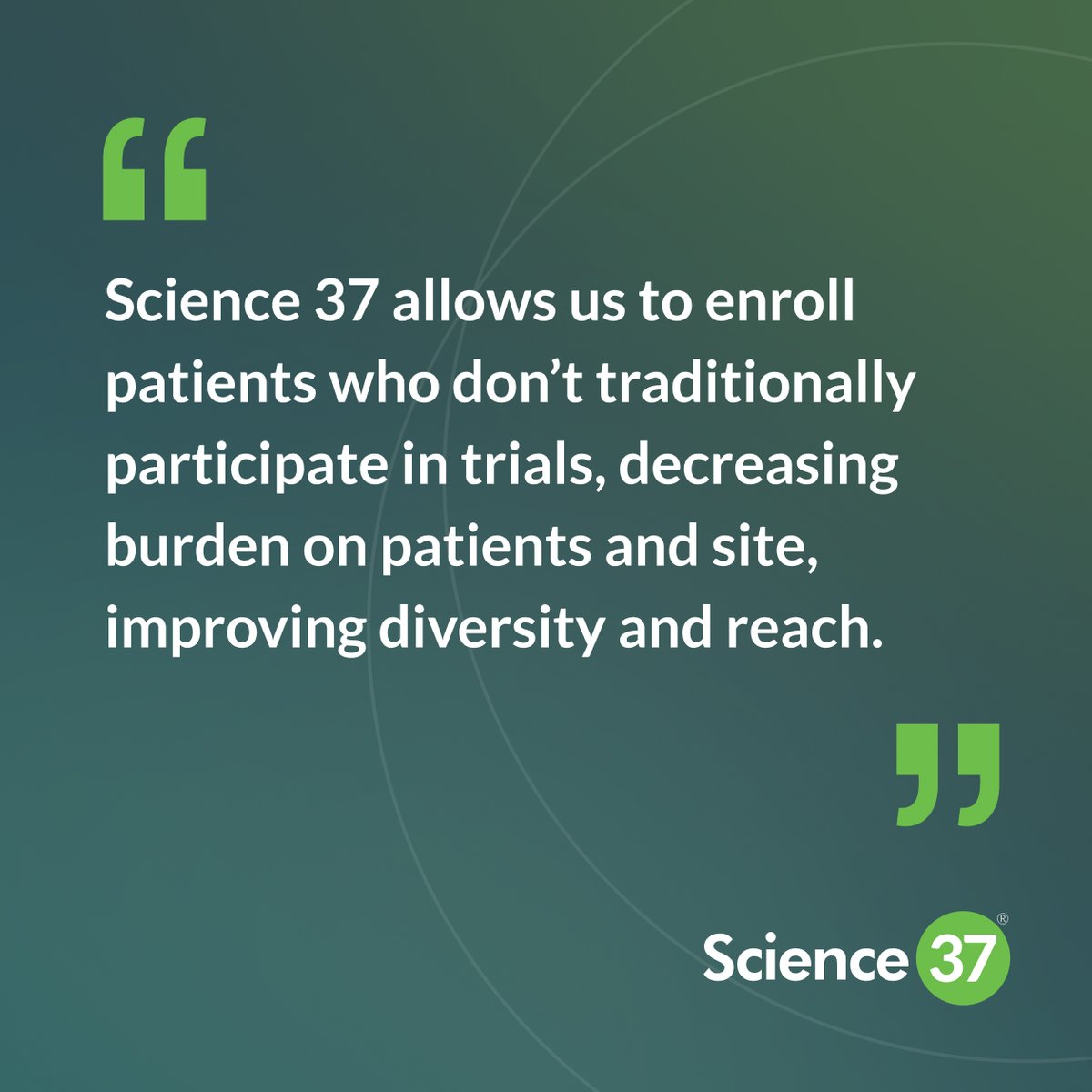 Science37x's tweet photo. 4 reasons why you should leverage the Science 37 #Metasite for your next virtual clinical trial. 👇
What our sponsors say... https://t.co/dfugQETqTV