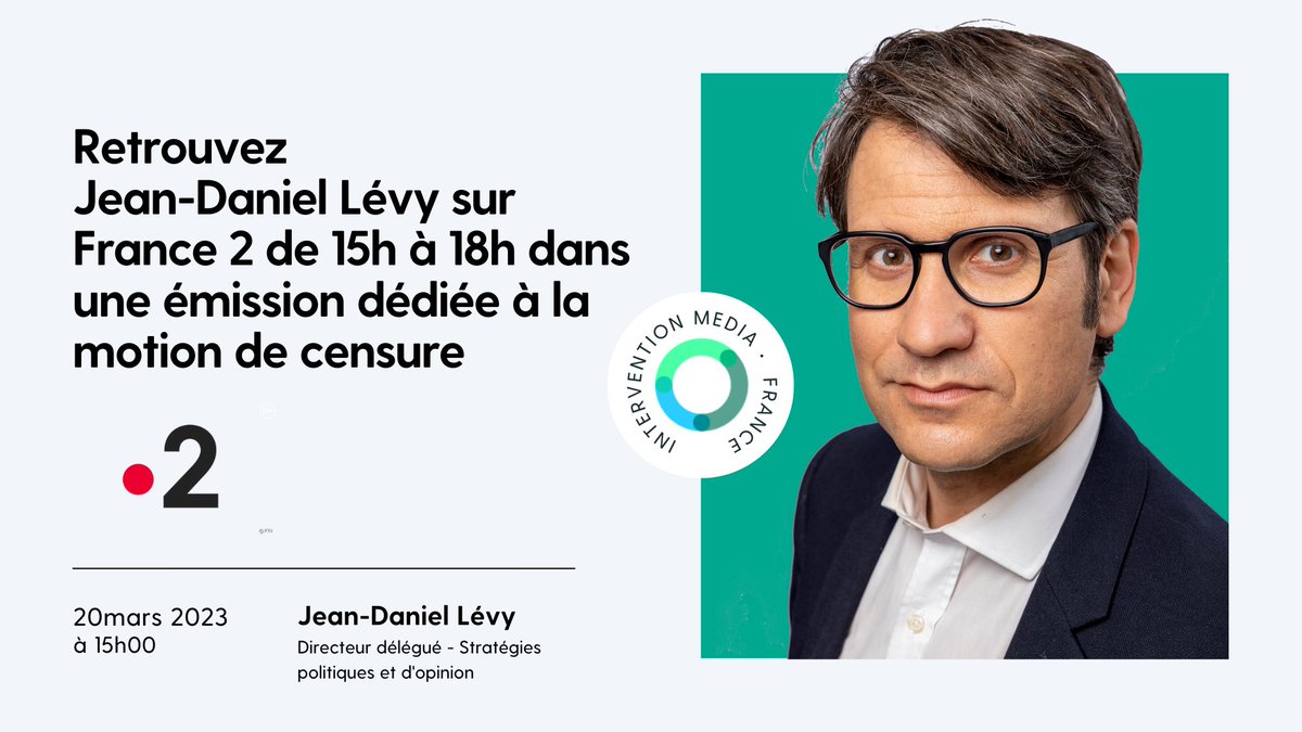 harrisint_fr's tweet image. @jdlevy sera dès 15h sur @France2tv pour parler de la motion de censure