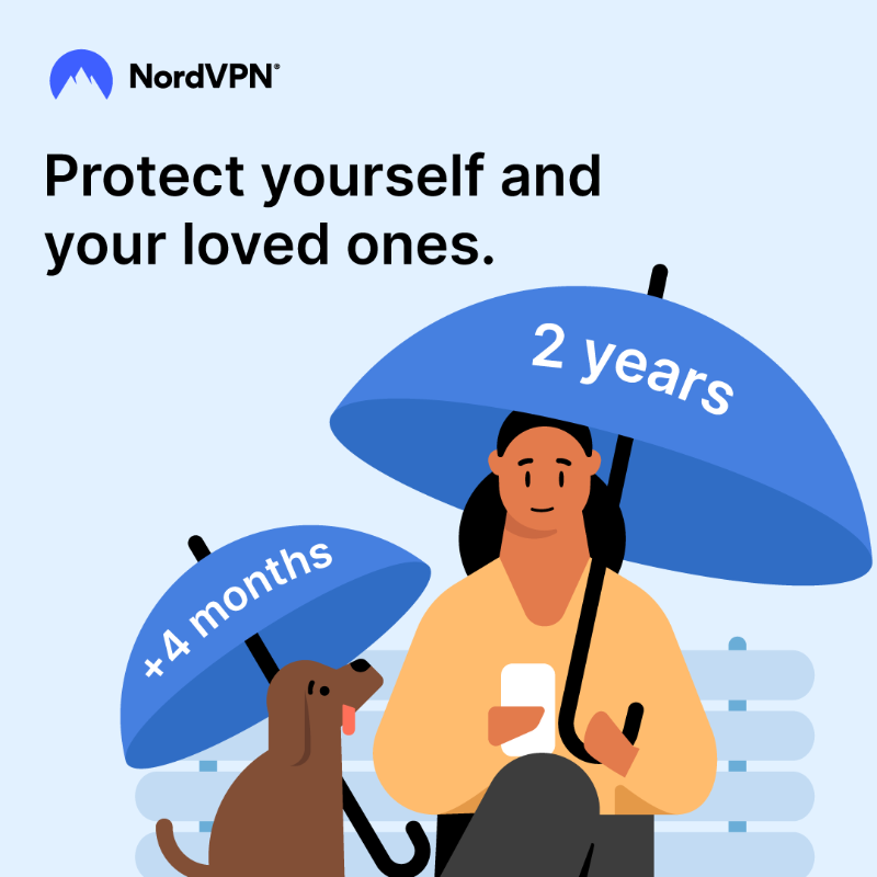 NordVPN's tweet photo. Be safer for longer with our special deal. Buy NordVPN’s 2-year plan, get 4 extra months and 65% off! Hurry before the offer ends 🏃: https://t.co/uJNnEgkhsa https://t.co/G4k1iHwwFl