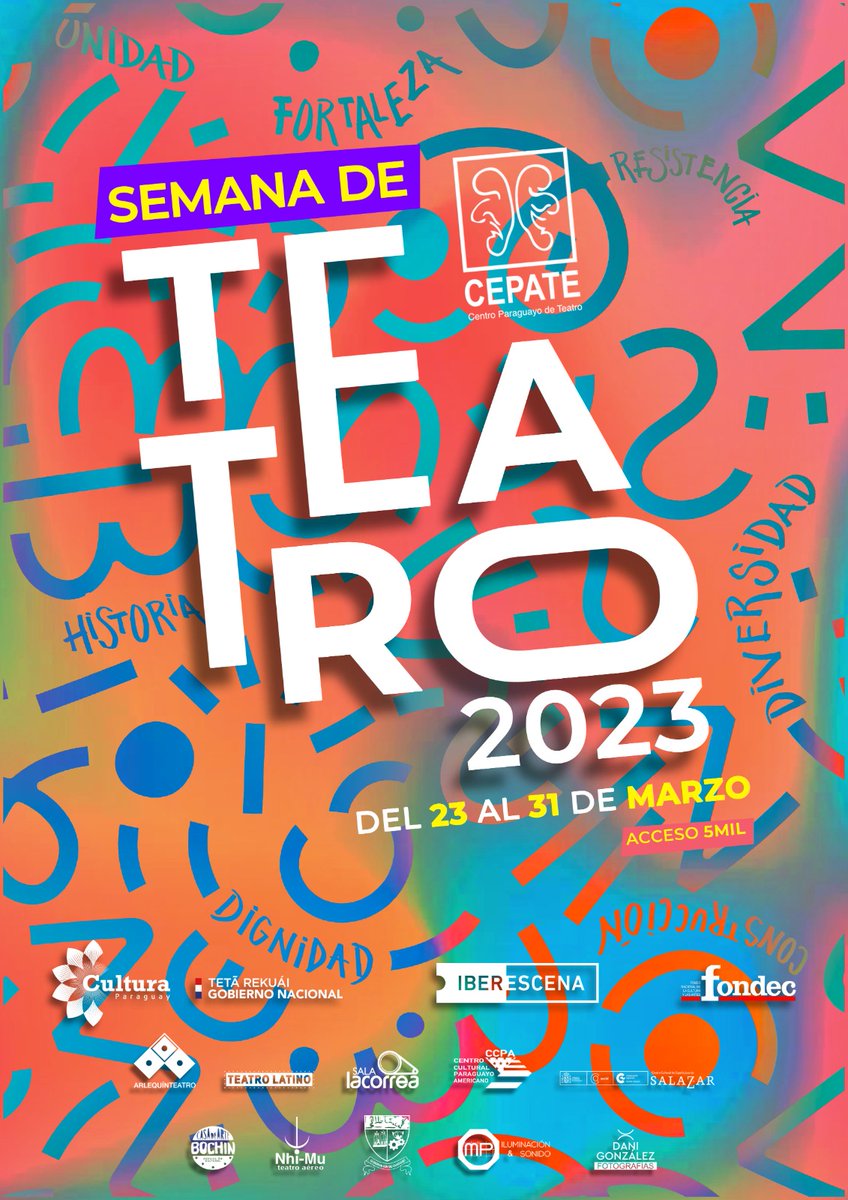 ccpaculturalpy's tweet photo. #SemanadelTeatro #CEPATE #CCPA
✨El CCPA invita a la Semana del Teatro organizada por el Centro Paraguayo de Teatro (CEPATE)✨
Las obras que estarán en escena son: 🎭
📌Viernes 24 de marzo: La Narradora Impura – Argentina con la dirección de Paula Neri y Eugenia Cora. https://t.co/YHBIe331K8