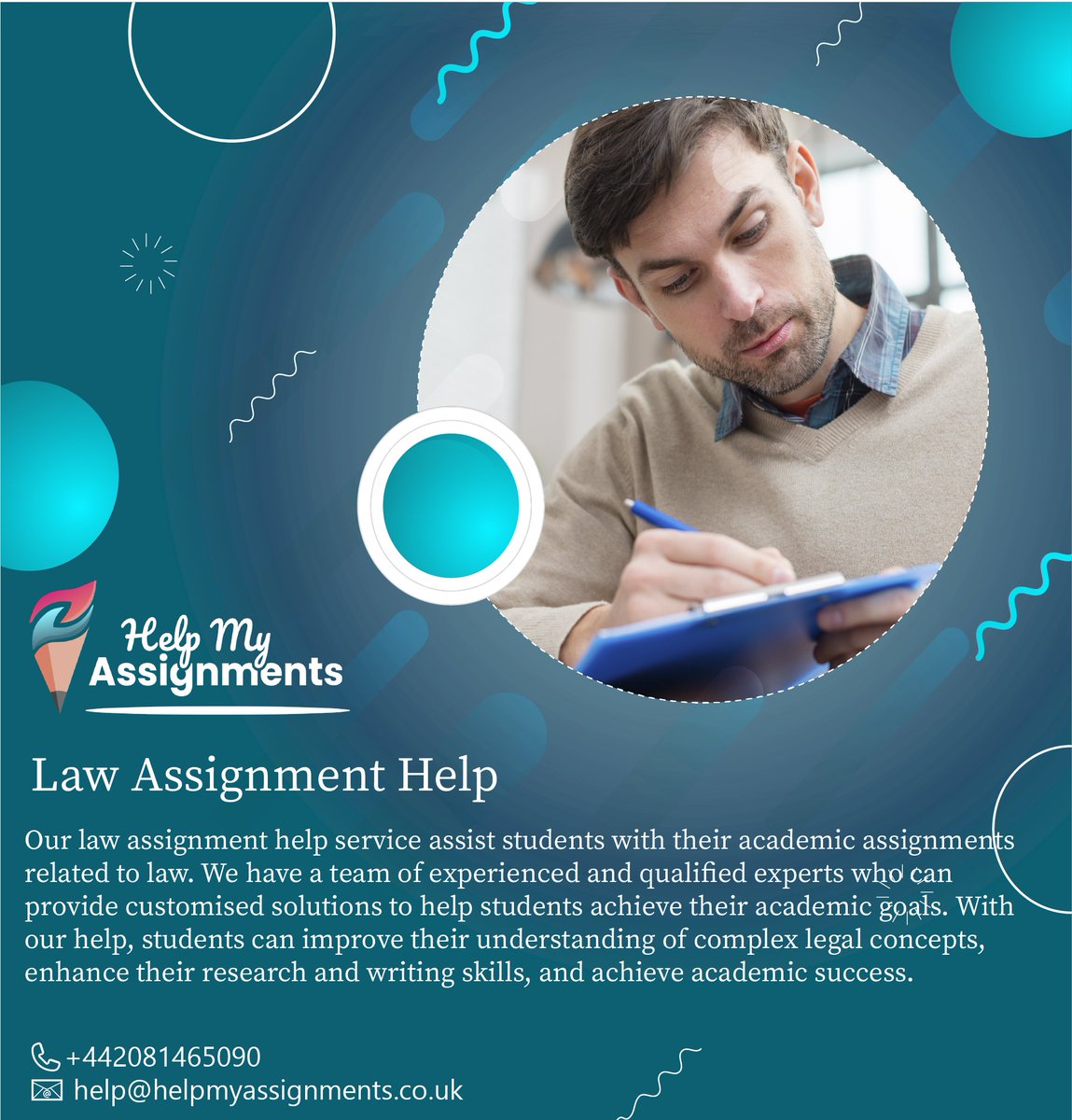 helpmyassign's tweet image. Attention law students! Are you struggling with your assignments and need some extra help? Look no further! Our law assignment help service is here to assist you with all your legal writing needs.  #lawassignmenthelp #legalwriting #LawStudents #assignmenthelp #stressfreestudies