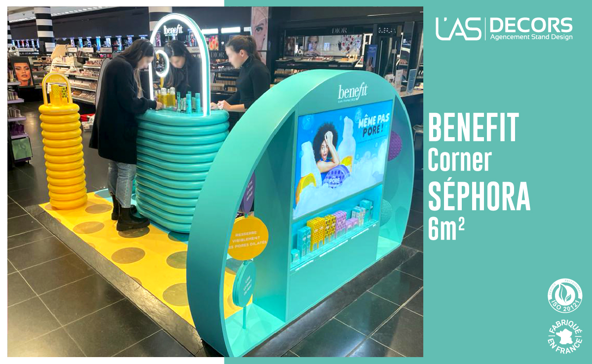 Corner BENEFIT, chez SEPHORA 💁‍♀✨

➡ Un corner coloré et fun 🌈

Merci à @benefitfrance pour leur confiance ! 🙏 !

#madeinfrance #stand #ecoresponsable #ecoconception #design #evenementiel #conceptdesign #exhibition #exhibitionstand