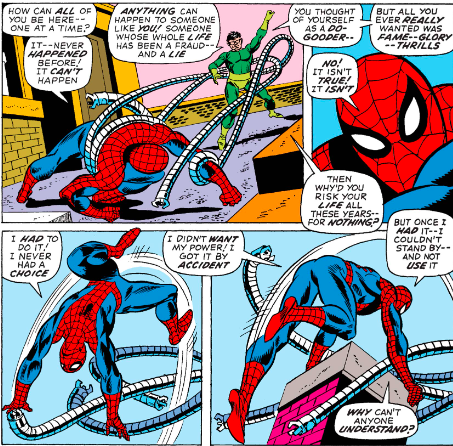 MarvelADay's tweet photo. #MarvelADay #ASM100 The beckoning voice doesn't belong to Doc Ock either! - VA https://t.co/1DKIe65hGU