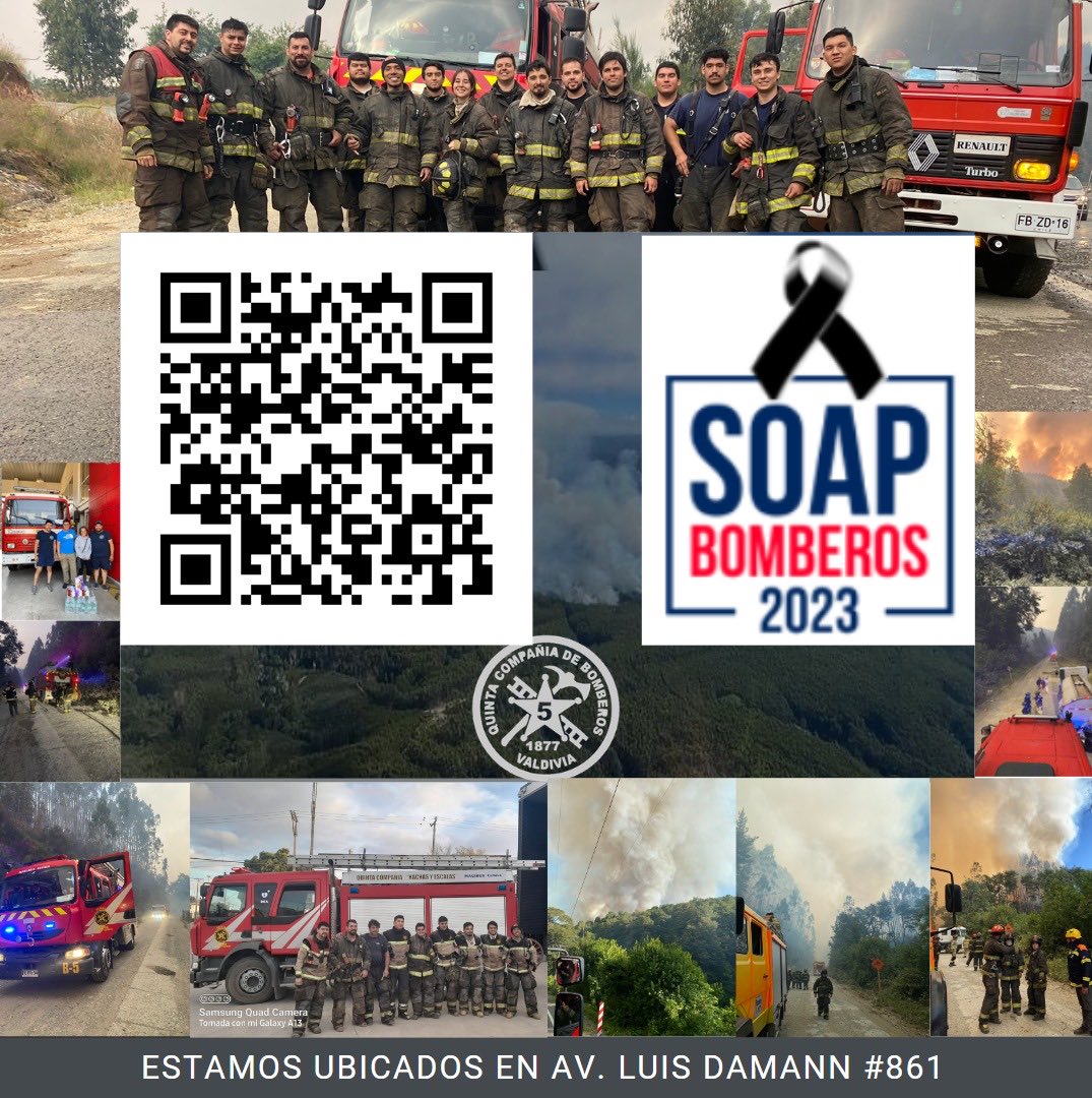 patolizama1's tweet image. Ayudemos a los Chicos Buenos de la ⁦@Quintavaldivia5⁩ ?
#Valdiviacl #bomberos #soap #permisodecirculacion