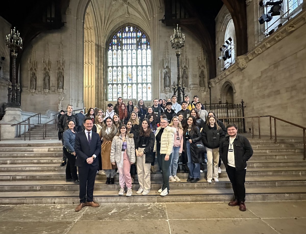 It was great to welcome politics and law students from <a href="/yourCOPC/">City of Portsmouth College</a> - my former college - to Parliament today to hear their views and take questions