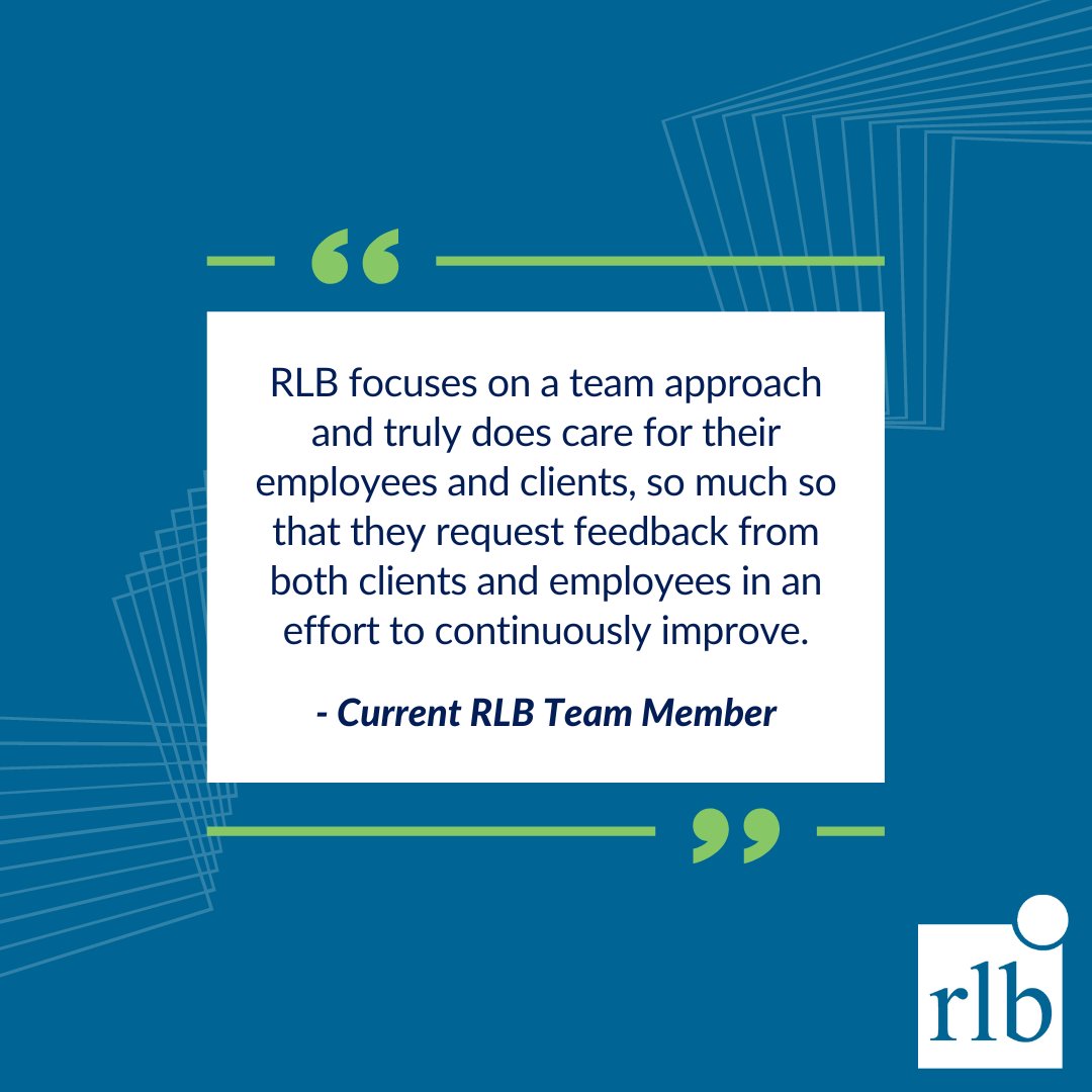 RLBLLP's tweet photo. We often say #RLBisAwesome, but don't take our word for it! Our team is happy to share why they love working here at RLB too.⁠
⁠
#PeopleCount https://t.co/TSV1p4mJlV