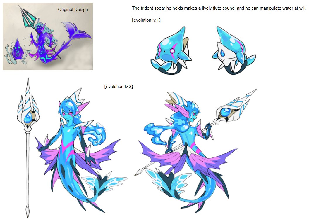 I'd like to introduce an aqua type SOUL⛲️
The myth of the Triton god manipulates the waves with the sound of his conch. 
And the designer came up with the idea of by waving the magic spear can make a special sound to manipulate the wave🐚🥳

#SOULFusers #PlayMining #DEAPcoin #DEP
