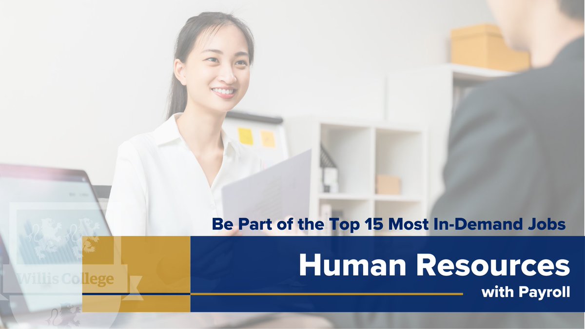 Whether it’s human resources, payroll, and more, graduates of the Human Resources with Payroll program at Willis College can have the opportunity to pursue a variety of rewarding professions in one of the most in-demand fields today!

Learn more: williscollege.com/programs/busin…