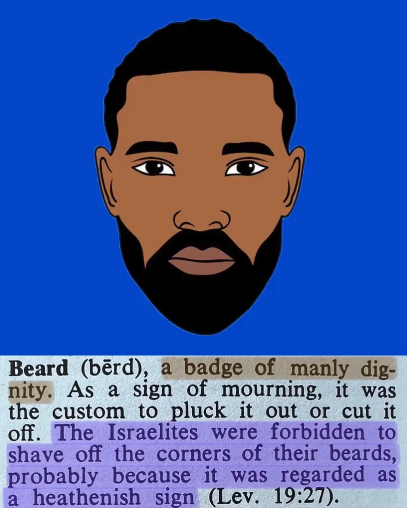 A beard is a badge of manly dignity.

A profile is an injury or condition that prevents soldiers from performing their duty.

A shaving profile means a medical diagnosis means a soldier cannot shave daily. (PBF)

#PseudofolliculitisBarbae #ACNEKELOIDALISNUCHAE