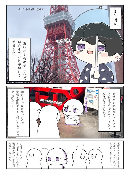 #RADER東京タワー 
レポート描きました!
初めて描いたので見ずらいかもしれませんが…💦

充実した1日でした☺️ありがとうございました! 