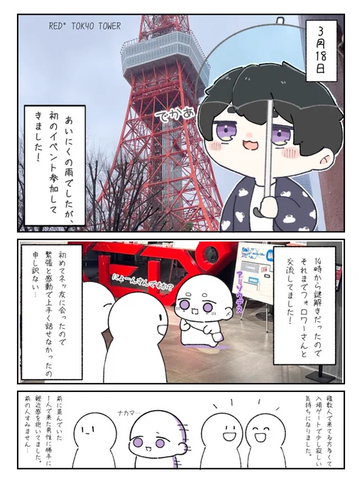 #RADER東京タワー 
レポート描きました!
初めて描いたので見ずらいかもしれませんが…💦

充実した1日でした☺️ありがとうございました! 