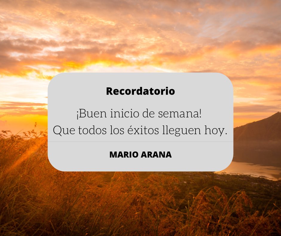 ¡Feliz #Lunes! ☀️🇲🇽👋🏻
¿Cómo amanecieron?