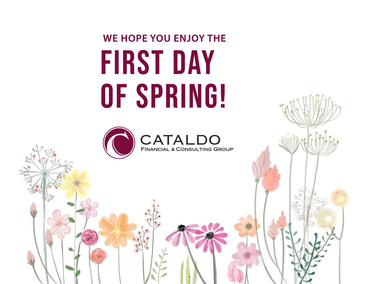 It's the first day of spring, and we hope you enjoy it! 

#CataldoFinancial #cpas #dentalcpas #spring #springtime #firstdayofspring #warmweather #financialplanners #motivationmonday