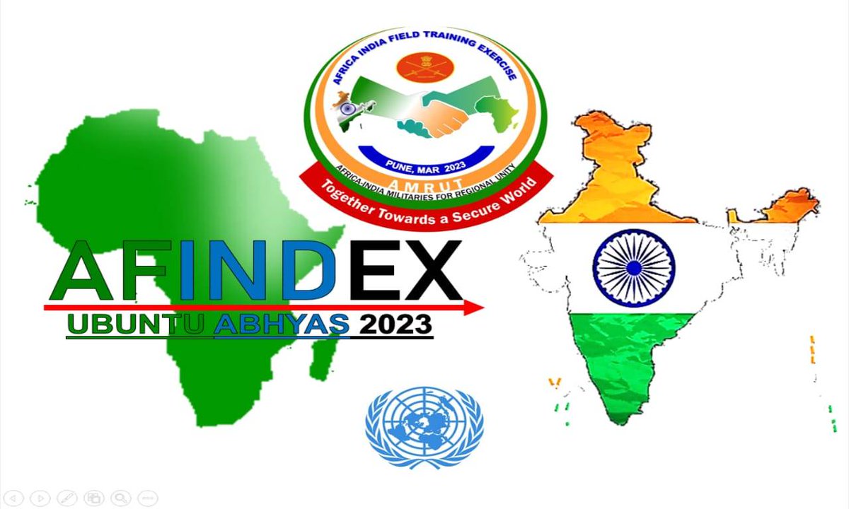 adgpi's tweet image. #AFINDEX 2023

A Multinational Field Training Exercise #AFINDEX 2023 will be conducted from 21 Mar to 29 Mar at #Pune. Contingents of 28 African Nations and #IndianArmy will participate in the Exercise to share experiences in enhancing peace &amp;amp; security.

#IndiaAfricaFriendship