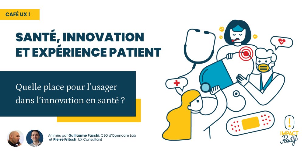 C'est le retour des #cafésUX, ce jeudi 23 mars à 13h, pour parler d'innovation centrée usagers dans le domaine de la santé ! Nous recevrons <a href="/GuillaumeFacchi/">Guillaume Facchi</a> qui travaille sur cette thématique avec OpenCare lab. 
☕️☕️ #ux #expériencepatient #innovation 

linkedin.com/events/caf-ux-…