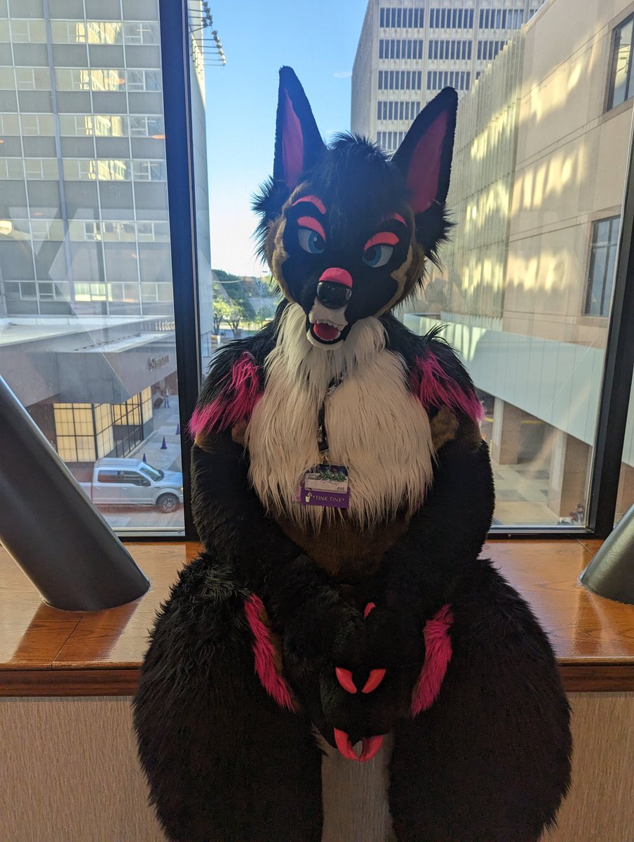 Werewolves sure are scary #TFF2023 #FurryFiesta #fursuit