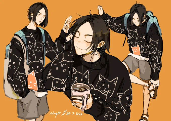 my boys and their fav sweaters! [oc] 