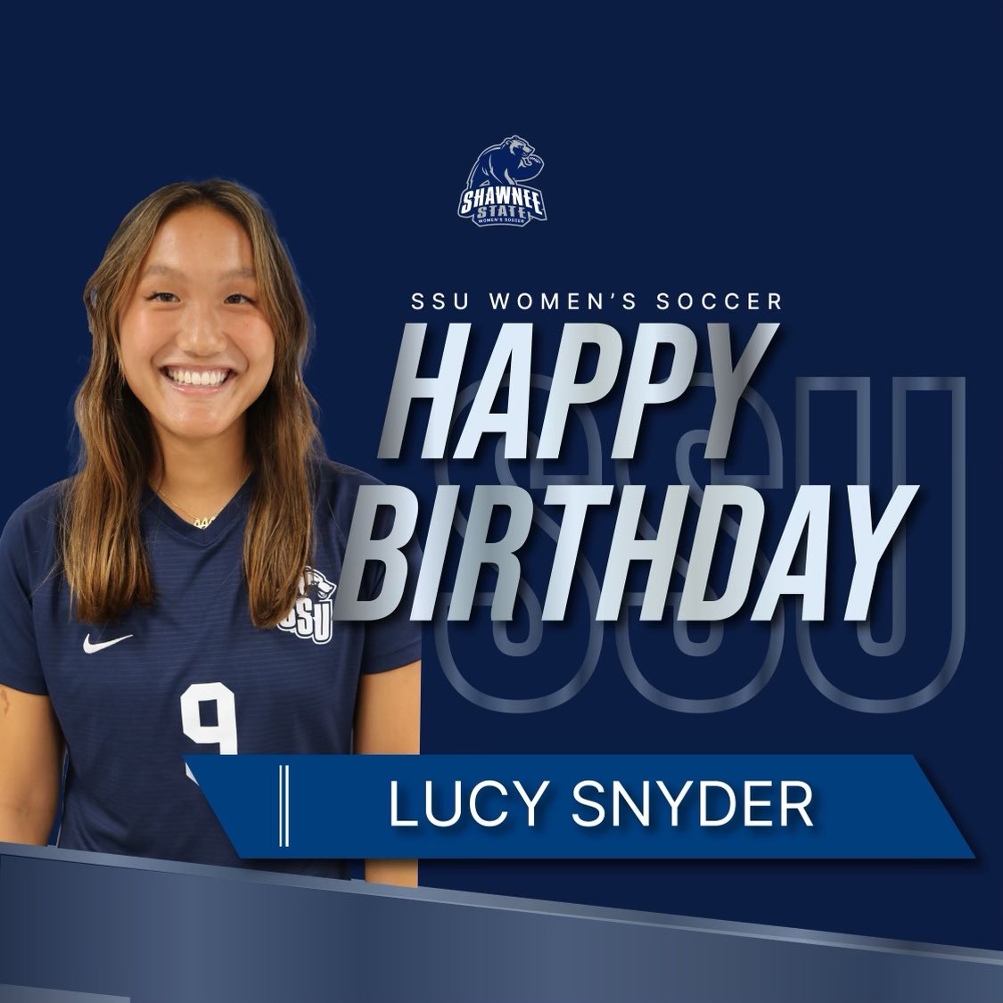 Happy birthday to our #9, Lucy Snyder! #gobears 🎂