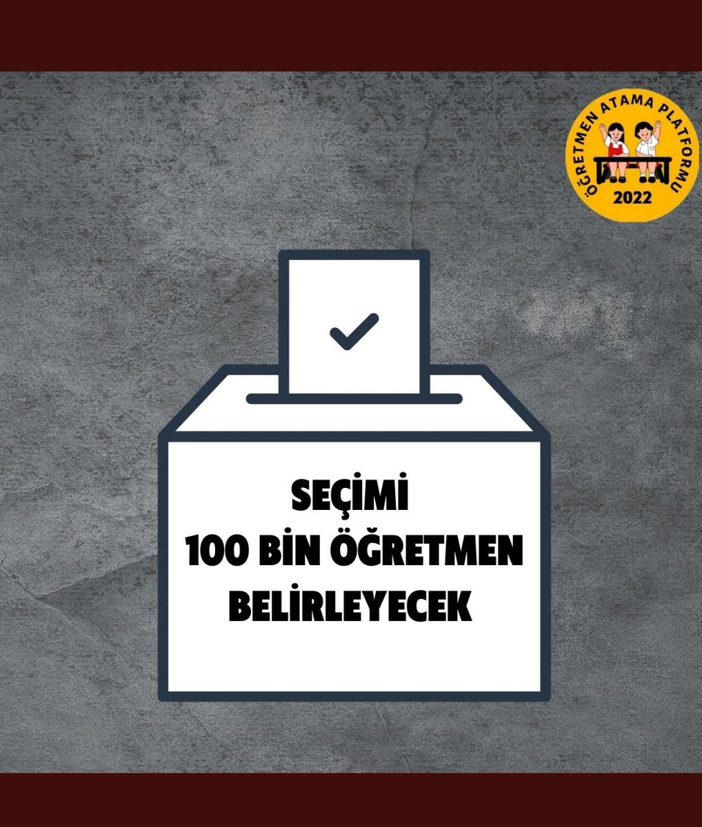 ✅️2022 KPSS'ye girildi.
✅️İptalle beraber 5 oturum sınav çözüldü.
✅️Puanlar alındı.
✅️Aylarca atama haberi beklendi.
❌️45.000❌️
✅️100.000✅️
<a href="/tcmeb/">Millî Eğitim Bakanlığı</a> <a href="/RTErdogan/">Recep Tayyip Erdoğan</a> <a href="/CBegitimogretim/">TCCB EĞİTİM VE ÖĞRETİM POLİTİKALARI KURULU</a>
#YüzBinÖğrtmndenSizeOyYok