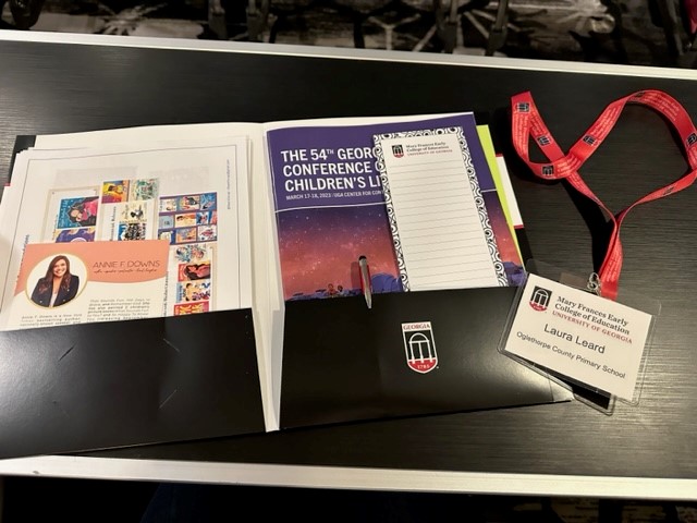 Laura50374079's tweet photo. I enjoyed the 54th Georgia Conference on Children's Literature last Friday! I got to hear Karl Newson talk about how he became a writer. He even read his book that was the 2022 GCBA Picturebook Winner , "I Am A Tiger". I will definitely be back next year! https://t.co/CtVcLxhajX