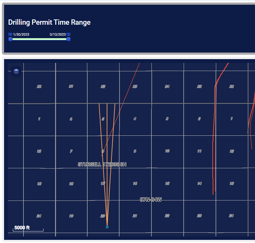 zacurate's tweet photo. Who was asking about the 4-mile $EOG wells in McClain County, OK? It seems to be true...
We made you a powerful and affordable new option for visualizing #oilandgas well permitting and completion information in Oklahoma #EFT
Andrew named it #4shadow which I admit is clever. https://t.co/b3pg9KBNs5