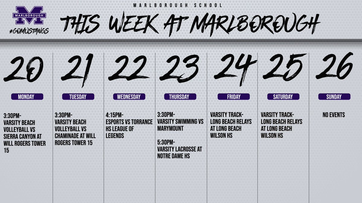 Mustang_Sports's tweet photo. 🚨GAME SCHEDULE: High school events to check out this week! 

#mustangpride #gomustangs https://t.co/DlkO4FjdEK