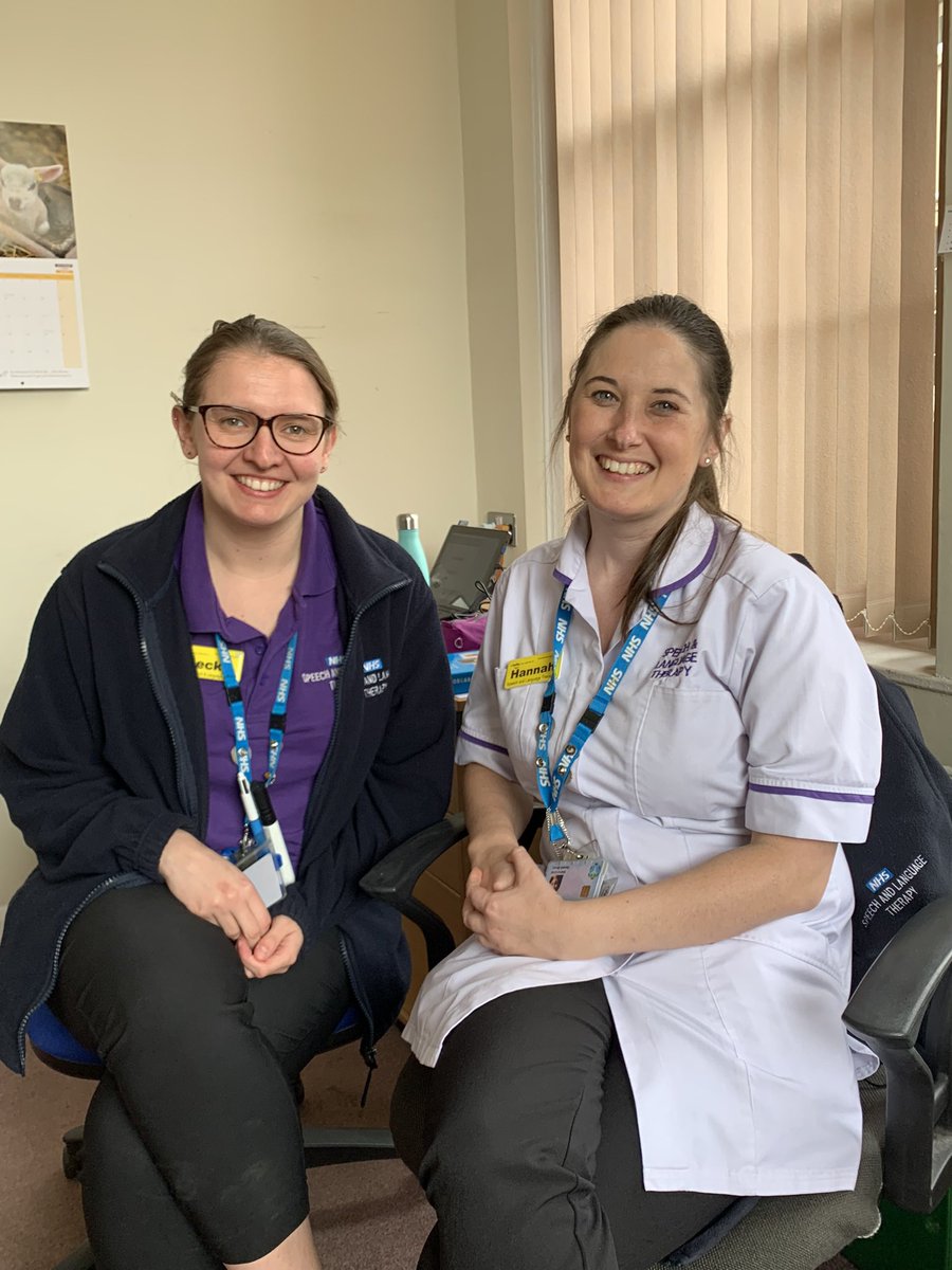 First day back from leave and such a joy to spend it on the wards with @BeckyE_SLT & Hannah #Stroke #SLTs. Great to hear about their #QI ideas & new clinical #research trials. Fancy joining this fab team? B6 Stroke #SLT opportunity coming soon @sltglos #mySLTday